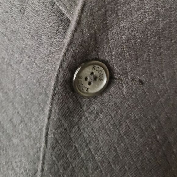 Wool Leather Bomber Blazer Moto Jacket - Picture 14 of 15